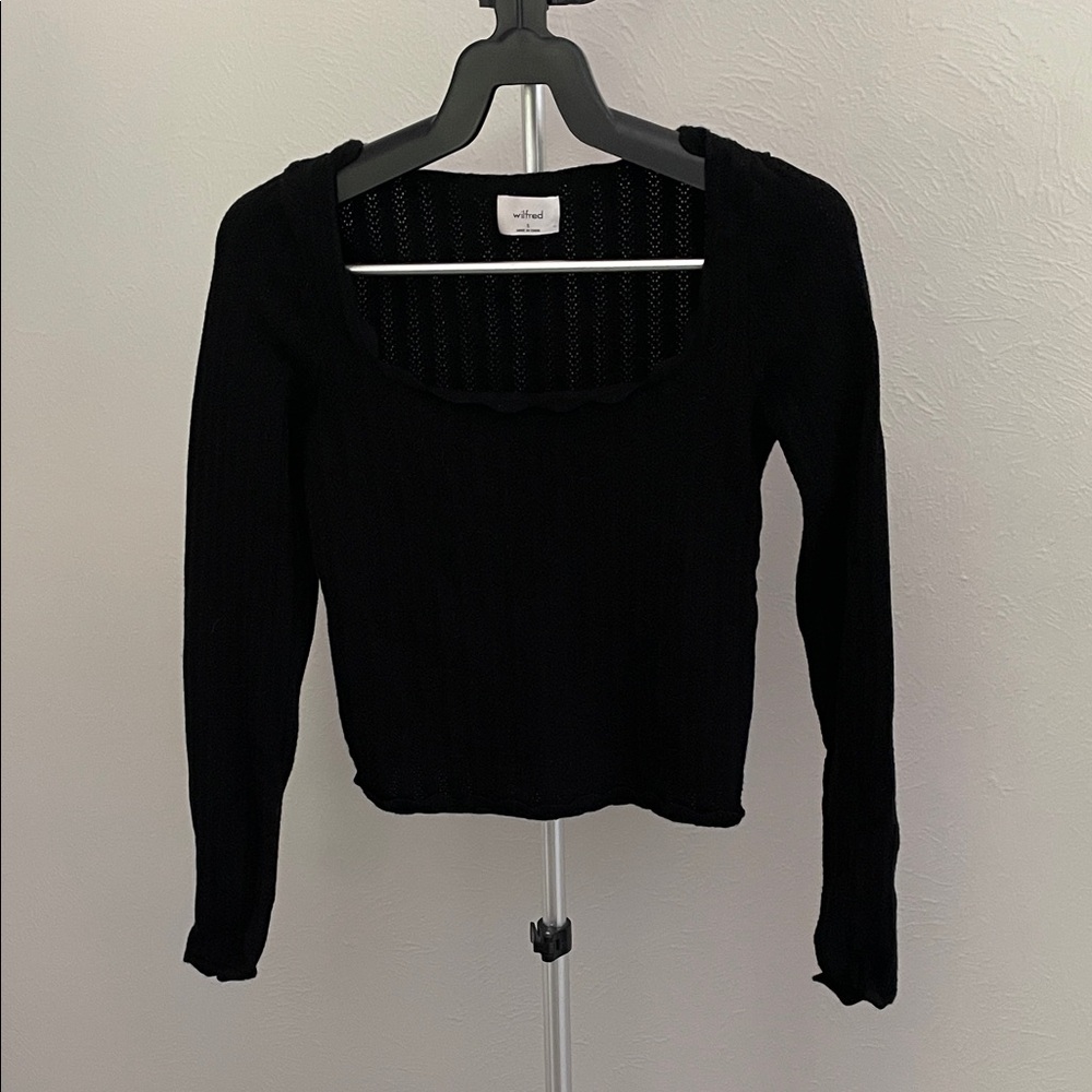 Wilfred Black Knit Sweater